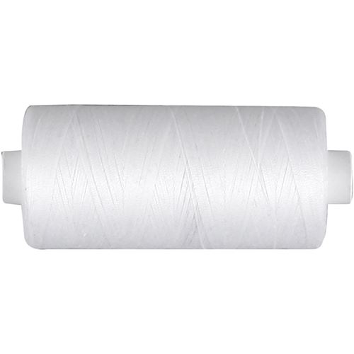 Creotime fil à coudre en coton blanc 1000 mètres