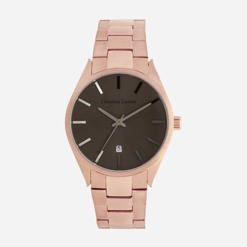 Montre Homme Christian Lacroix à Quartz Cadran Noir 38 mm Et Bracelet Rose  gold En Acier Inoxidable CLMS1818 - Montre Homme - Achat \u0026 prix | fnac