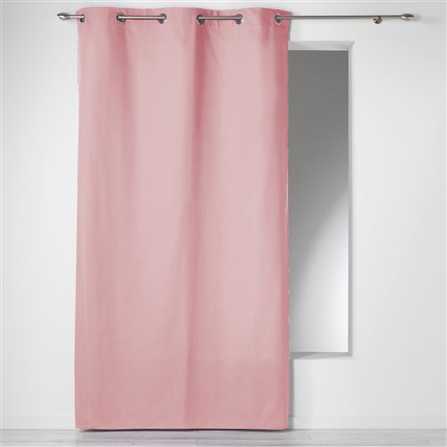 Rideau a oeillets 140 x 240 cm coton uni panama Dragee