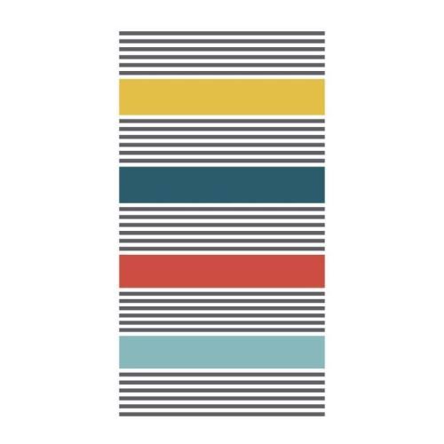 TODAY Drap de Plage 100% Coton 90x170 cm - Bleu et jaune
