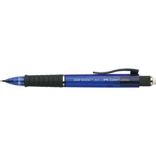 Faber-castell porte-mines ... mcanisme poussoir grip-matic, bleu, tr?s pais, corps translucide, diam?tre de la mine 0,7 mm, s
