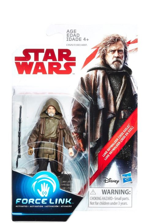 Star wars force link 2.0 : luke skywalker - figurine 9.5 cm jedi exile - personnage disney - nouveaute