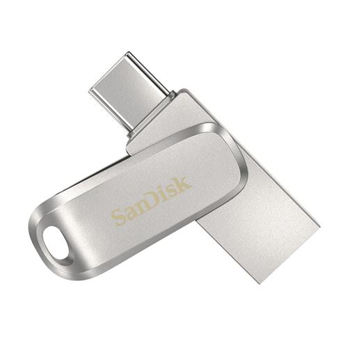 Support de stockage Clé USB/Type-C 3.1 Gen1 Ultra Dual Drive Luxe 1TB 150MB/s Argenté