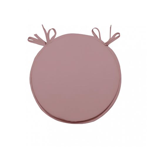 Galette de chaise bistrot Alix - D 40 x H 3 cm - Rose