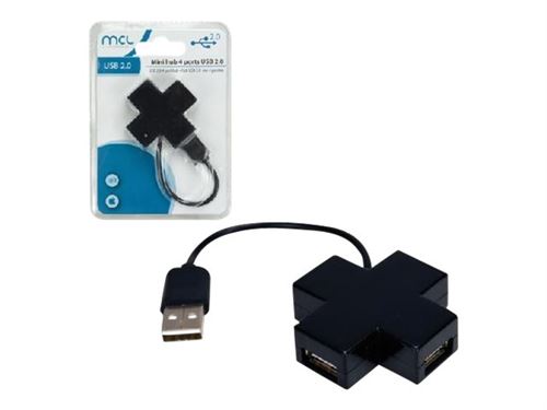MCL Samar USB2-MX104/N - concentrateur (hub) - 4 ports