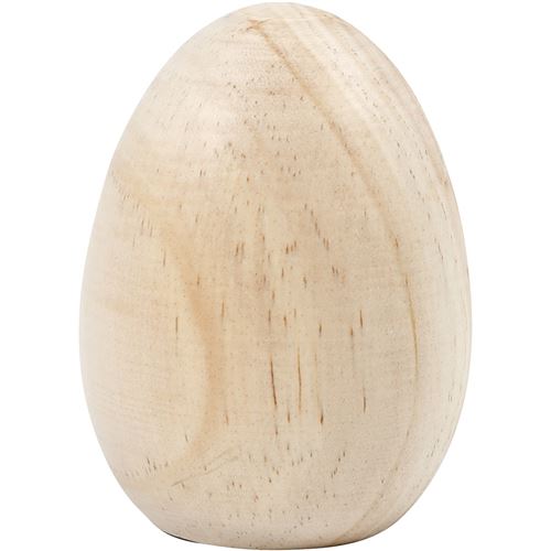 Creotime œuf en bois de pin de 8 cm chacun