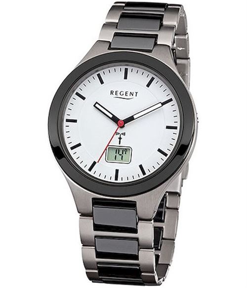 REGENT Montre pour Homme Analogiques Quartz avec Bracelet Titan FR-218