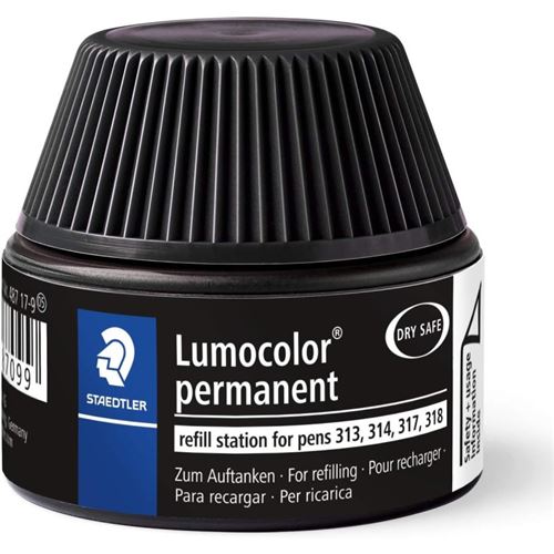 Flacon de recharge pour feutre permanent Lumocolor Staedtler
