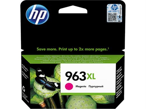 HP 963XL - 23.25 ml - à rendement élevé - magenta - original - cartouche d'encre - pour Officejet 9012; Officejet Pro 90XX