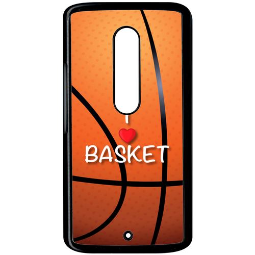 Coque Motorola X Play I Love Basket