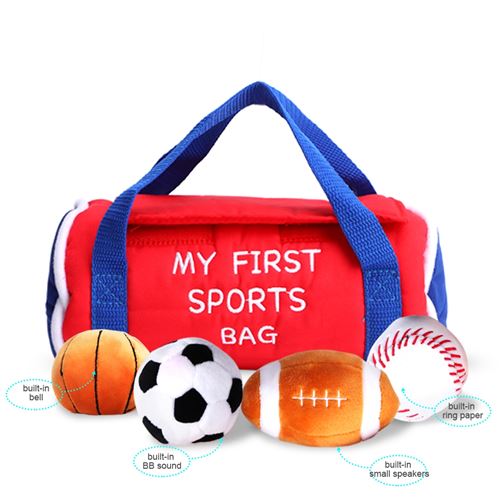 Peluche sac de sport balle de jeu pour bébé enfants