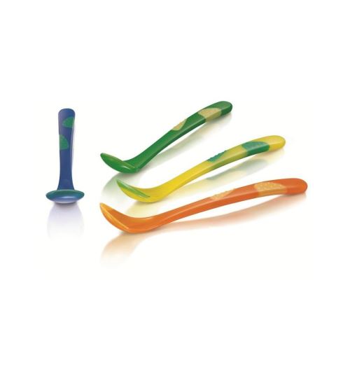 NUBY-Lot de 2 cuilleres thermo