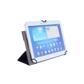 WE H-1050 - Coque de protection pour tablette - avec crochet - noir - 9" - 10"