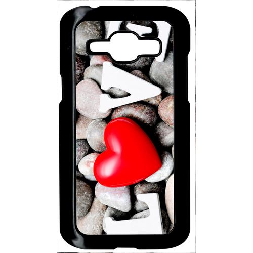 Coque Love Galet Compatible Samsung Galaxy J1 Transparent