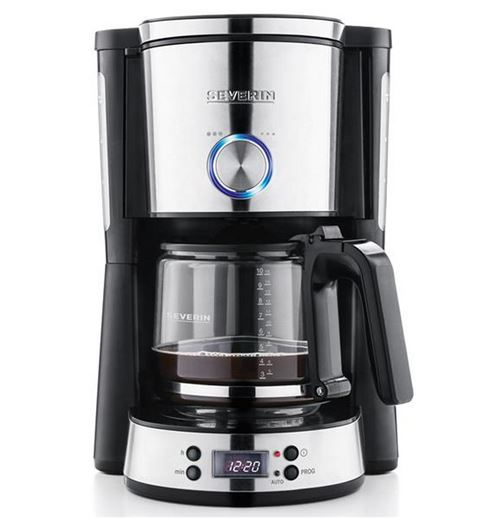 SEVERIN KA 4826 - Cafetière - 10 tasses - noir/inox brossé