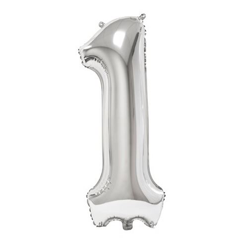 Ref Ba3012 1 Grand Ballon Argent Chiffre 1 Pour Fete Anniversaire En Aluminium De 86cm Article De Fete Achat Prix Fnac