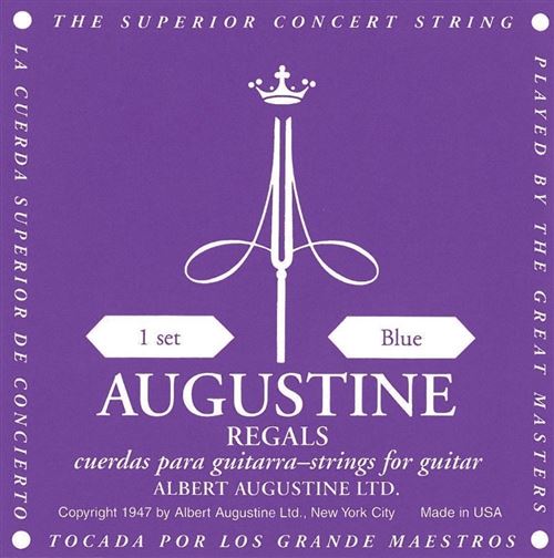 Augustine - Cordes pour guitare classique - Regals - Tirant faible - Bleu - Image 2