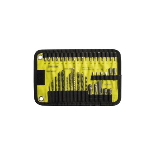 Trousse textile RYOBI 40 accessoires de perçage métal - bois - béton RAK40RM