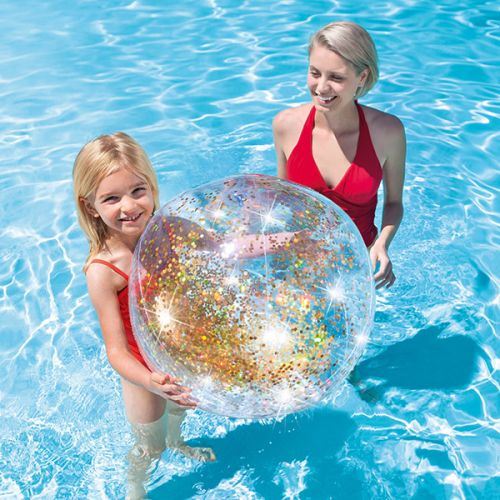 Ballon gonflable avec paillettes