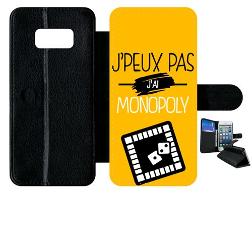 Etui à rabat samsung galaxy s8 j peux pas j ai monopoly 10