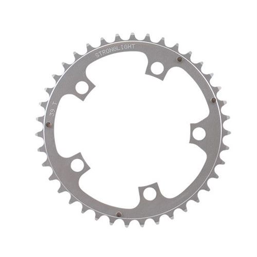Plateau route 5bra 39dts d.110 compact interieur dural argent stronglight type shimano