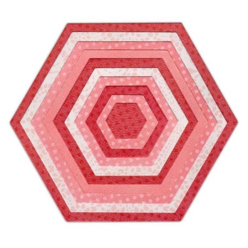 Sizzix matrice de découpe framelits set 10 pieces de découpage - hexagones siz658609