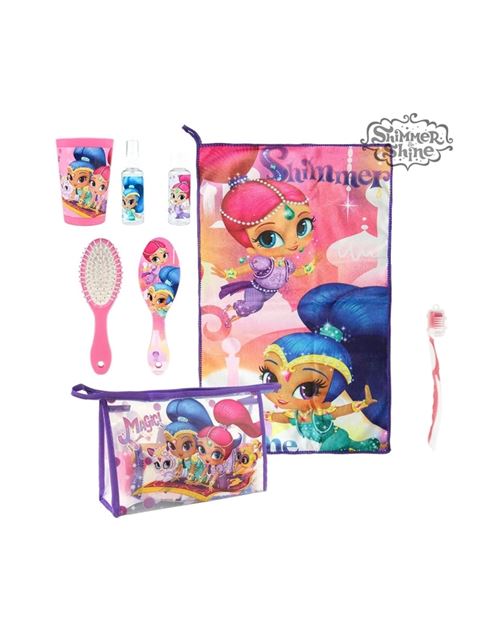 Trousse de toilette avec accessoires shimmer and shine 3622 (7 pcs)