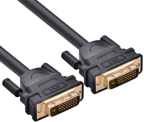 Câble DVI D 24 1 Mâle Mâle Dual Link Plaqué Or pour PC Projecteurs HDTV (1 M)
