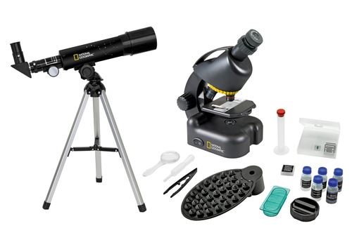 National Geographic Lunette astronomique compacte + microscope avec porte-Smartphone