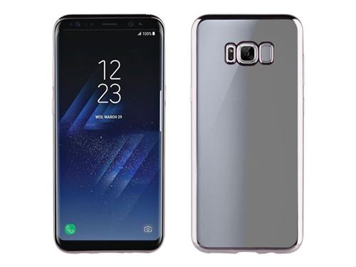 MUVIT LIFE bling - Coque de protection pour téléphone portable - transparent, titane - pour Samsung Galaxy S8+