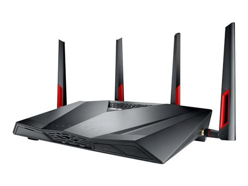 ASUS DSL-AC88U - Routeur sans fil - modem ADSL - commutateur 4 ports - GigE - ports WAN : 2 - 802.11a/b/g/n/ac - Bi-bande