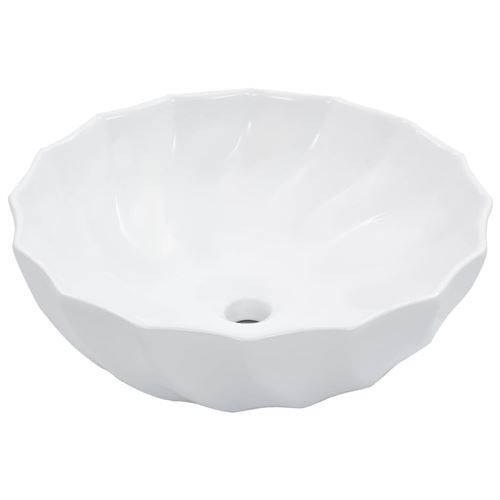 Lavabo 46x17 cm Céramique Blanc