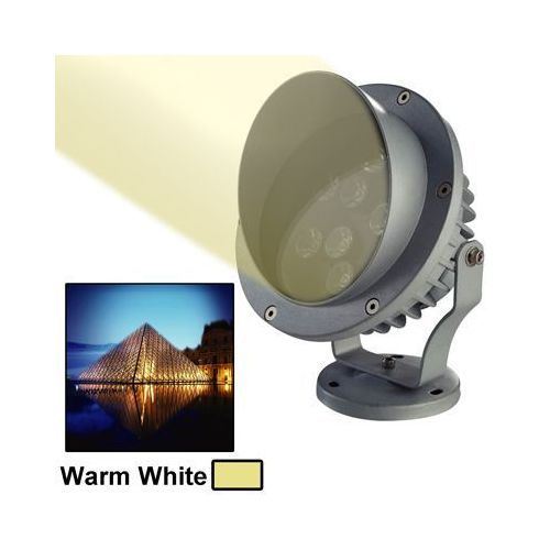 Projecteur Pour Extérieur Intérieur 6 LED Spot Lumineux Blanc Chaud Aluminium 6W - YONIS