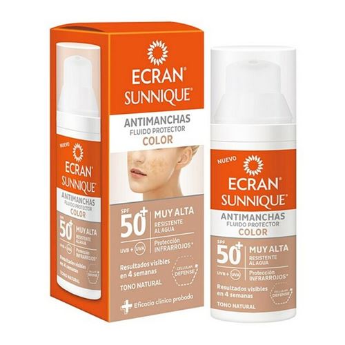 Fluide Solaire Anti-Tâches Ecran Sunnique Color Ecran Spf 50+ (50 ml)