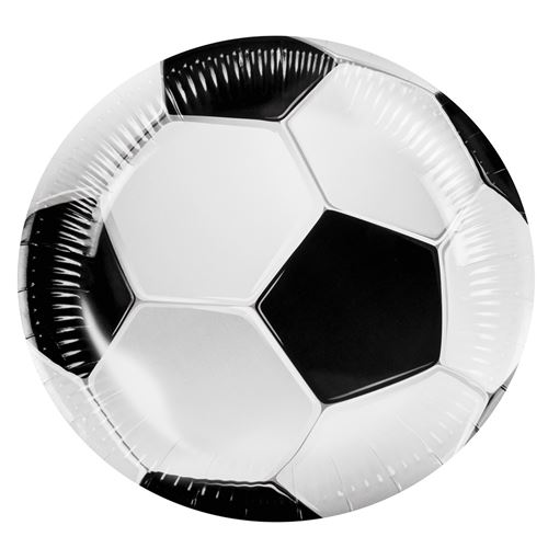 6 assiettes 23cm football