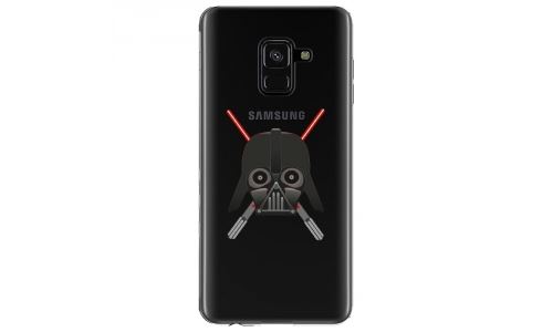 Coque souple pour Samsung Galaxy A8 2018 avec impression Motifs Dark et sabres lasers