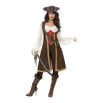 Costume Femme Pirate De Haute Mer - Marron - L - 1
