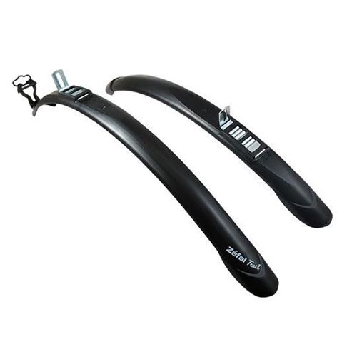 Garde boue city-vtc rapide 28'' zefal trail 45mm noir (paire)