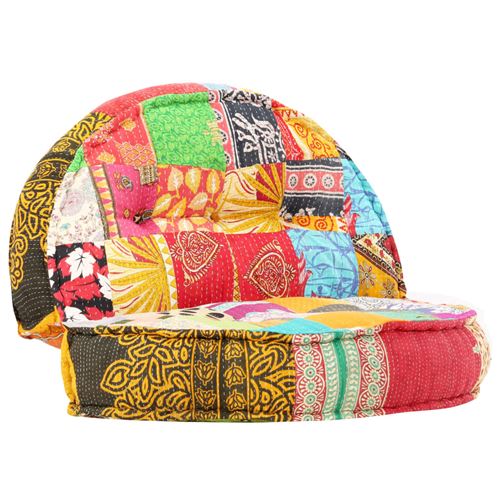 Chunhe Pouf 100x20 cm Patchwork Tissu AB283787