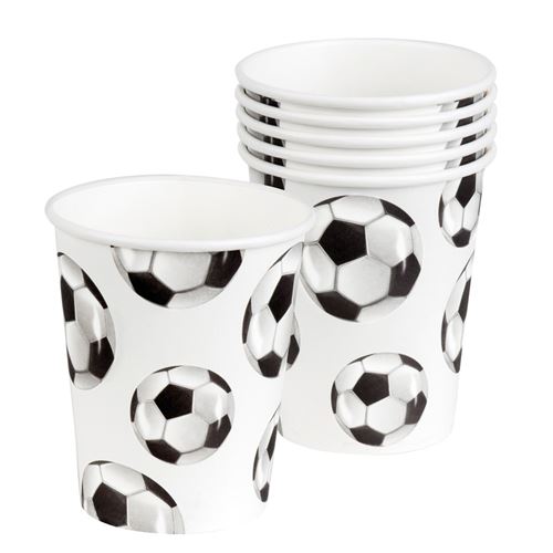 6 gobelets 25 cl football