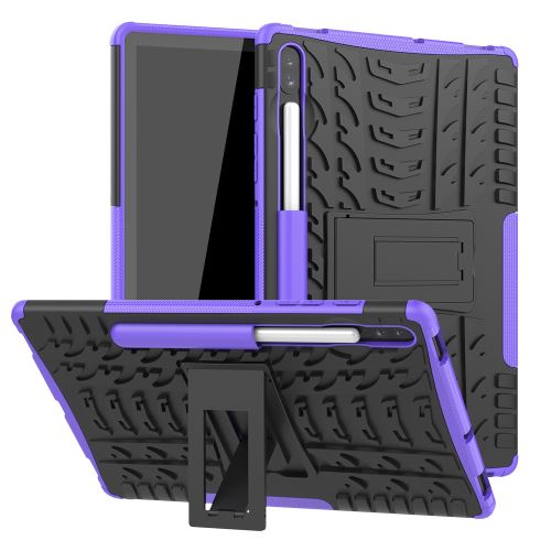 Étui antidérapant dur avec support pour Samsung Galaxy Tab S6 10.5 T860 - Violet