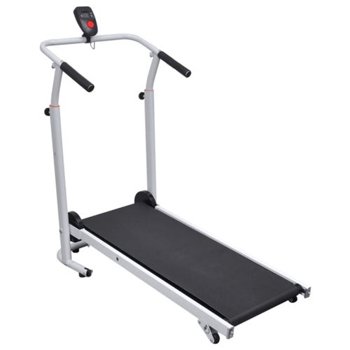 vidaXL Mini-loopband inklapbaar 93x36 cm zwart