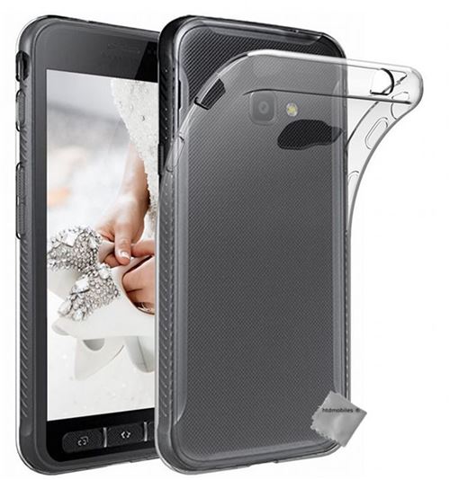 Housse etui coque gel fine Samsung G390F Galaxy Xcover 4 + verre trempe - TRANSPARENT TPU - htdmobiles