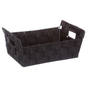 FIVE Simply Smart - Panier de Rangement "Biseauté" 28cm Noir - 1