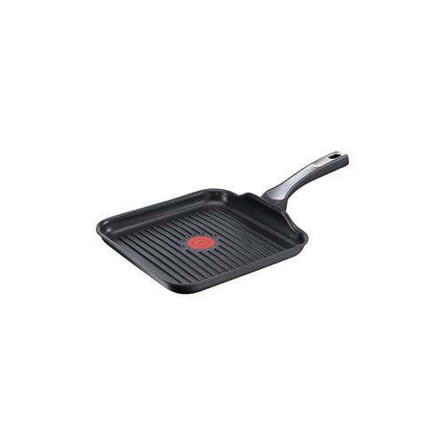 Tefal poêle c6200202 (insertion de titane base à induction de 4,5 mm indicateur de température thermo-spot) noir grill 26 cm noir