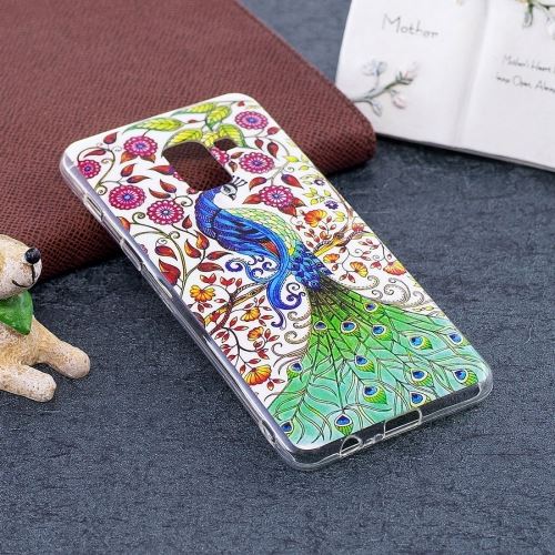 Galaxy A5 (2018) Coque Protection TPU Paon Fluorescent ALS51447