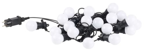 Guirlande guinguette 9,50 m 20 ampoules LED 6W - Blanc chaud