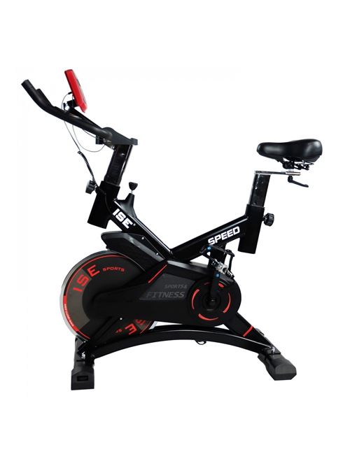 ISE Vélo de Biking Vélo d'appartement ergomètre, Supports pour Bras, cardiofréquencemètre, Silencieux, 120 kg Max SY-7005-1