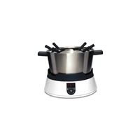 CASO Design FonDue - fonduepan/inductiekookplaat - wit/roestvrijstaal