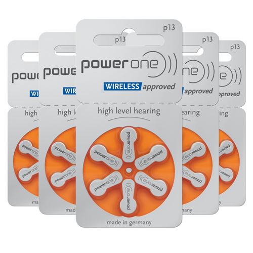 Power One P13 PR48 4606 oranje 1,45V pile bouton aide auditive - 6 piles